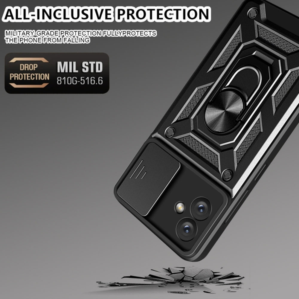 Cover til Samsung Galaxy A04e A042 / M04 M045, Techsuit, CamShield, Sort