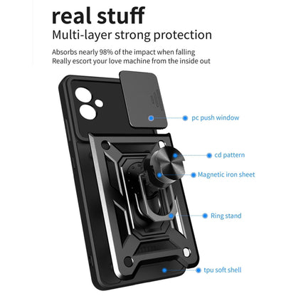 Cover til Samsung Galaxy A04e A042 / M04 M045, Techsuit, CamShield, Sort