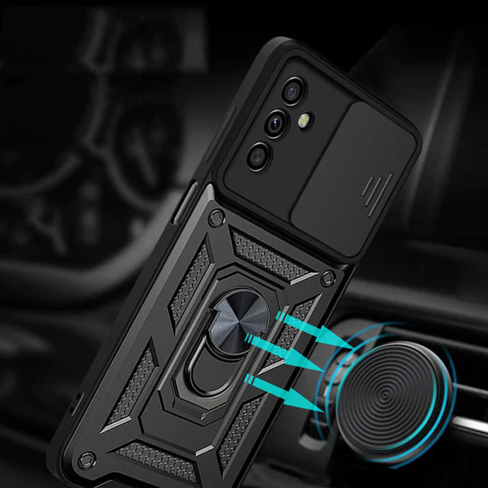 Cover til Samsung Galaxy A04s A047 / A13 5G A136, Techsuit, CamShield, Sort