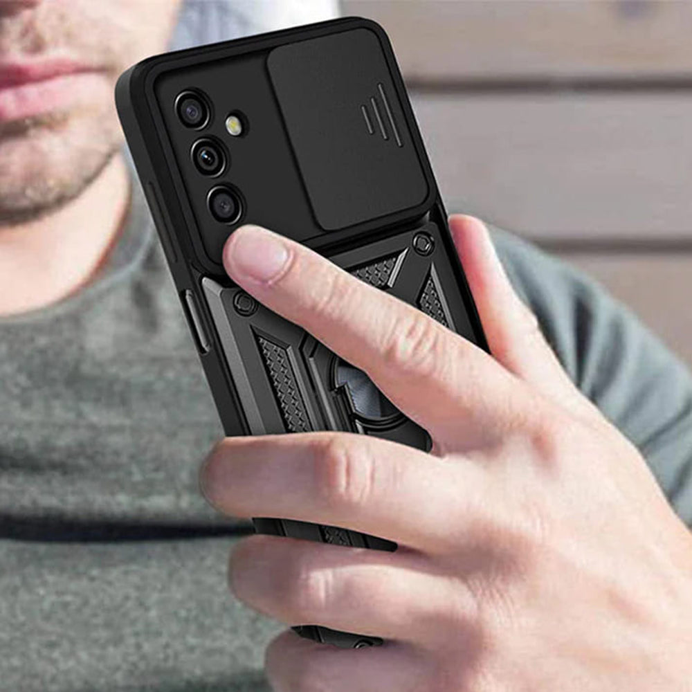 Cover til Samsung Galaxy A04s A047 / A13 5G A136, Techsuit, CamShield, Sort