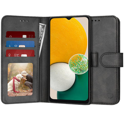 Cover til Samsung Galaxy A04s A047 / A13 5G A136, Techsuit, Diary Book, Sort