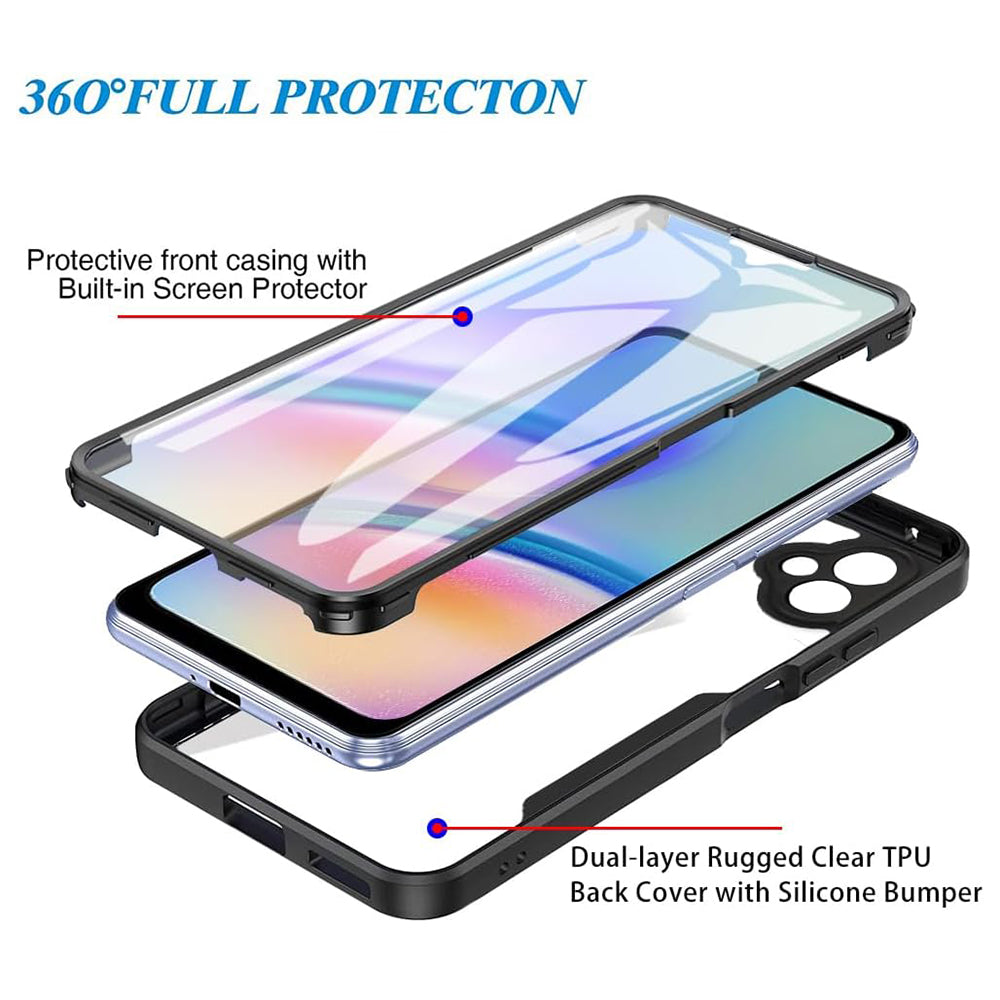 Cover til Samsung Galaxy A05 A055, Techsuit, ColorVerse 360, Sort