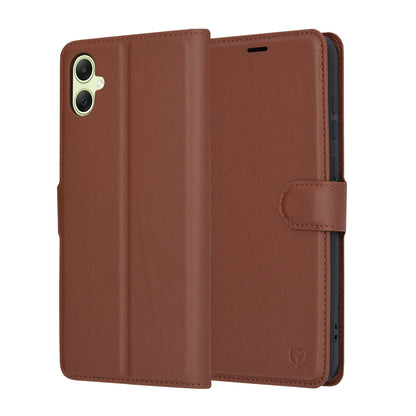 Cover til Samsung Galaxy A05 A055, Techsuit, Leather Folio, Brun