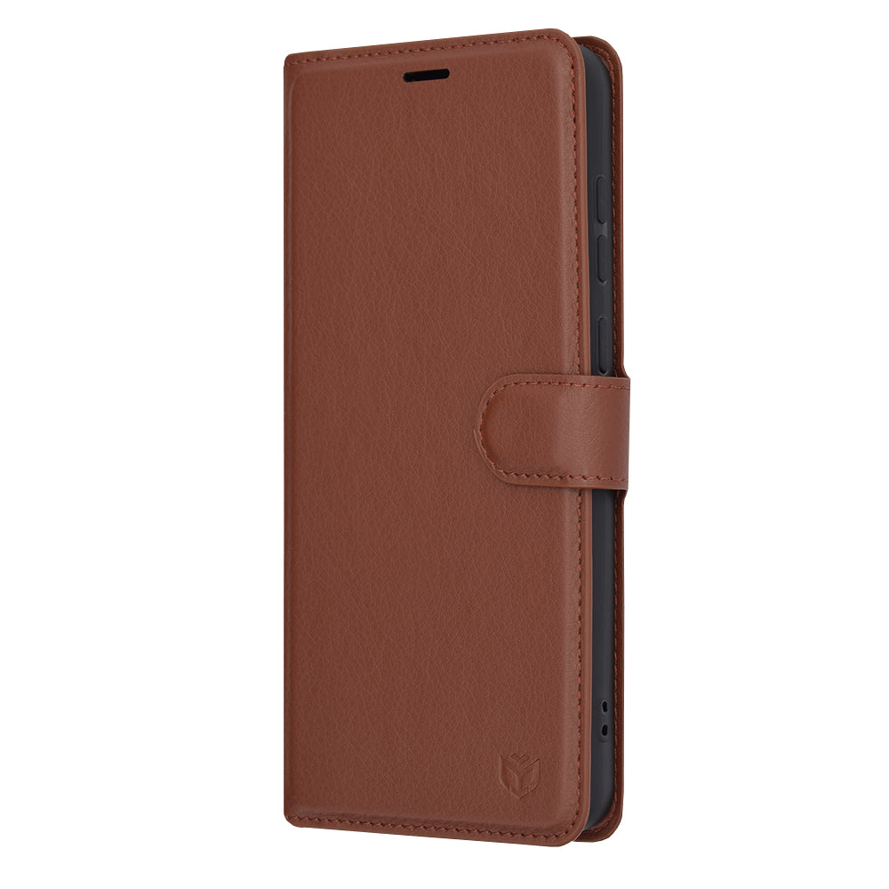 Cover til Samsung Galaxy A05 A055, Techsuit, Leather Folio, Brun