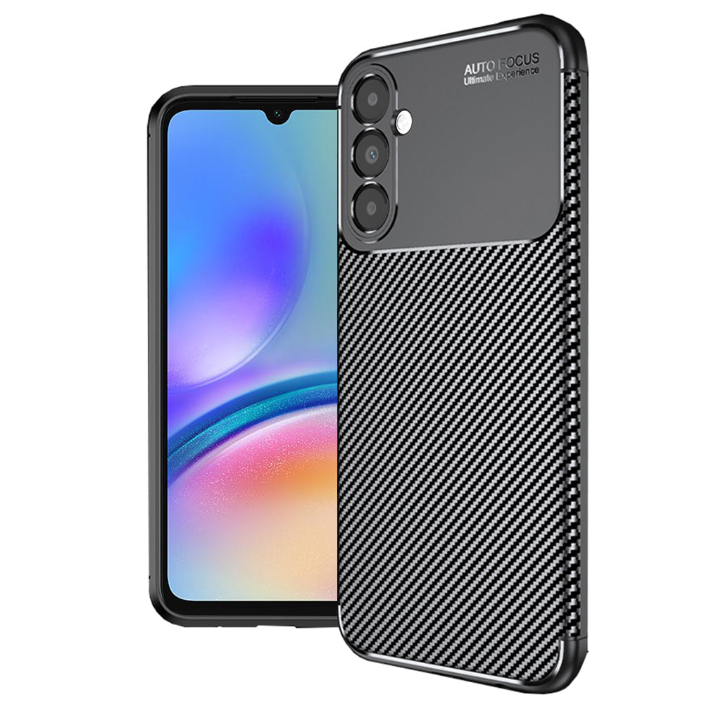 Cover til Samsung Galaxy A05s A057, Techsuit, CarbonFiber, Sort