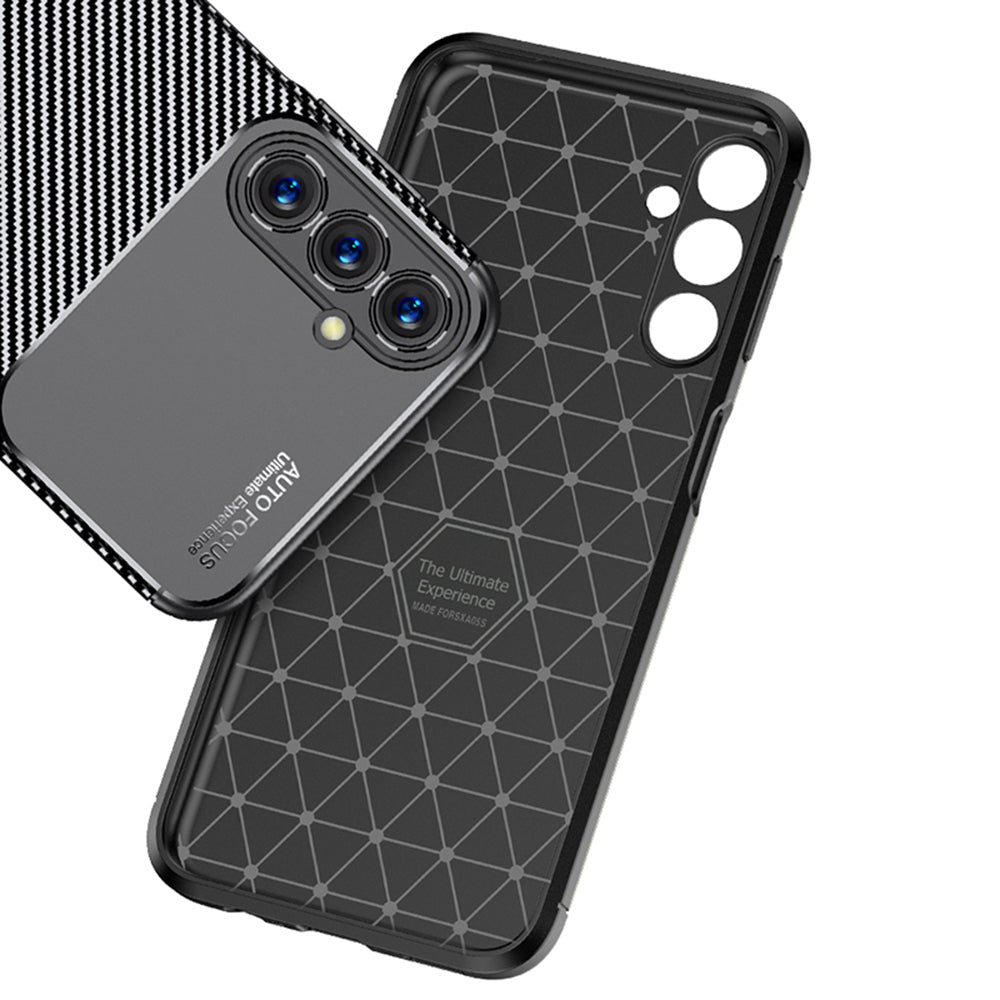 Cover til Samsung Galaxy A05s A057, Techsuit, CarbonFiber, Sort