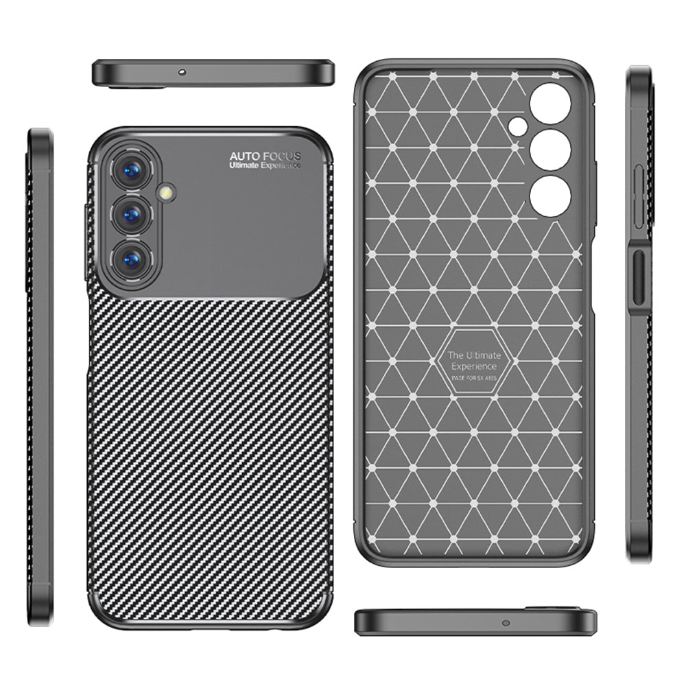 Cover til Samsung Galaxy A05s A057, Techsuit, CarbonFiber, Sort