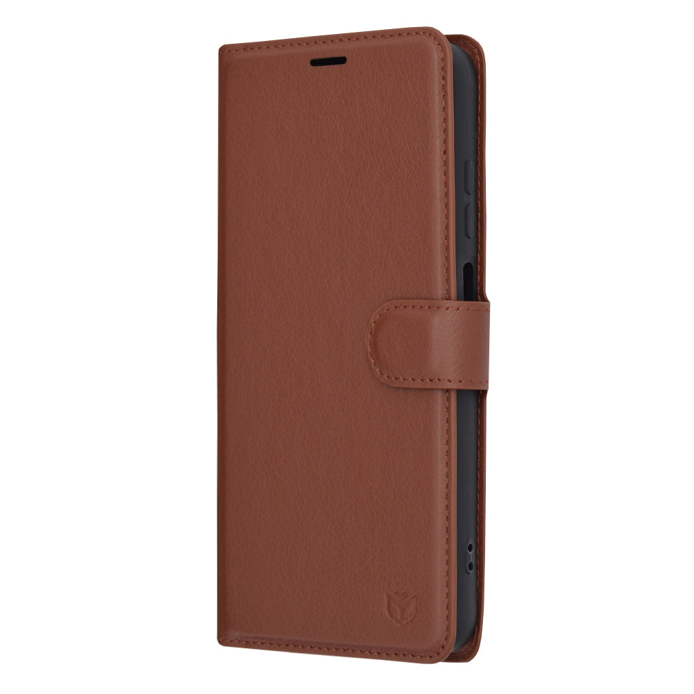 Cover til Samsung Galaxy A05s A057, Techsuit, Leather Folio, Brun