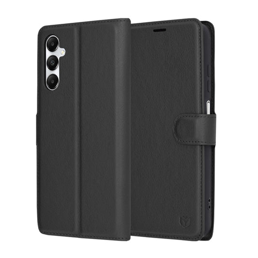 Cover til Samsung Galaxy A05s A057, Techsuit, Leather Folio, Sort