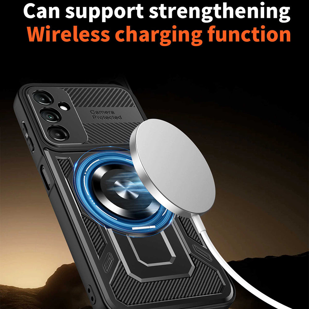Cover til Samsung Galaxy A05s A057, Techsuit, RuggedCam, Sort
