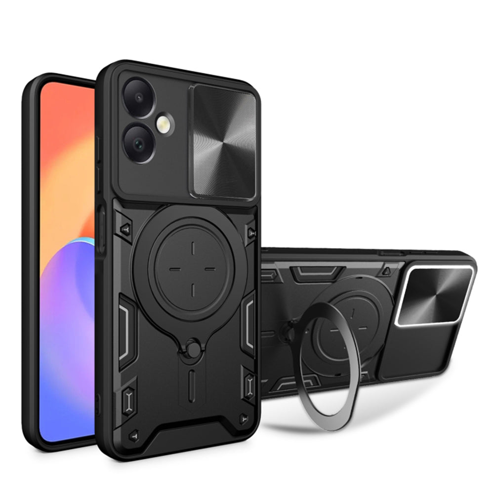 Cover til Samsung Galaxy A06 A065, Techsuit, CamGuard Pro, Sort