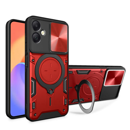 Cover til Samsung Galaxy A06 A065, Techsuit, CamGuard Pro, Rød