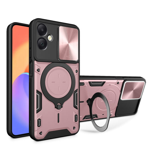 Cover til Samsung Galaxy A06 A065, Techsuit, CamGuard Pro, Lyserød Guld