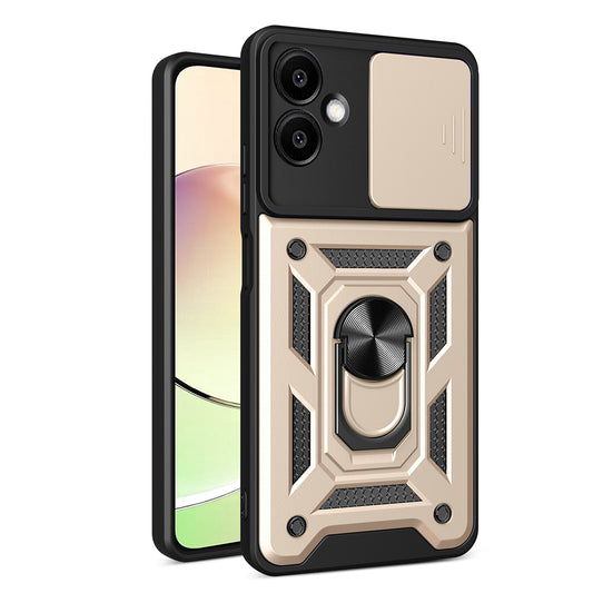 Cover til Samsung Galaxy A06 A065, Techsuit, CamShield, Guld