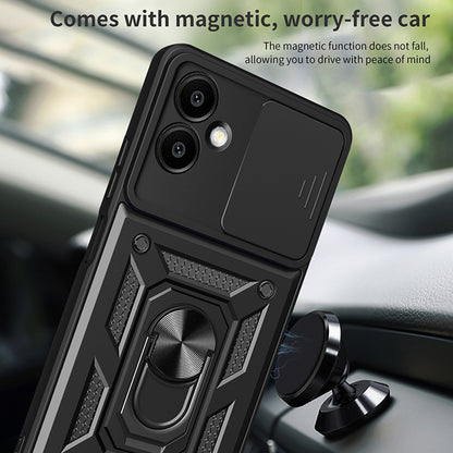 Cover til Samsung Galaxy A06 A065, Techsuit, CamShield, Sort