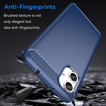 Cover til Samsung Galaxy A06 A065, Techsuit, Carbon, Blå