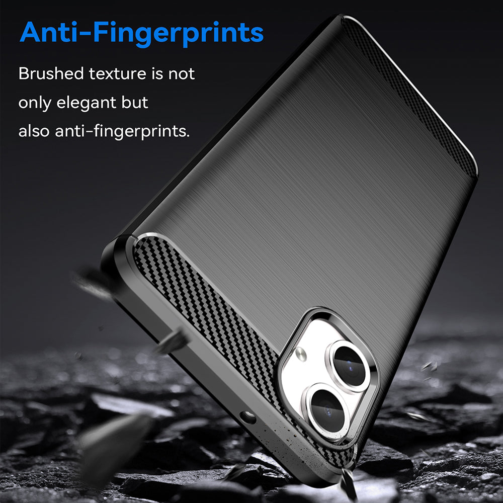Cover til Samsung Galaxy A06 A065, Techsuit, Carbon, Sort