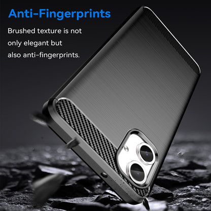 Cover til Samsung Galaxy A06 A065, Techsuit, Carbon, Sort