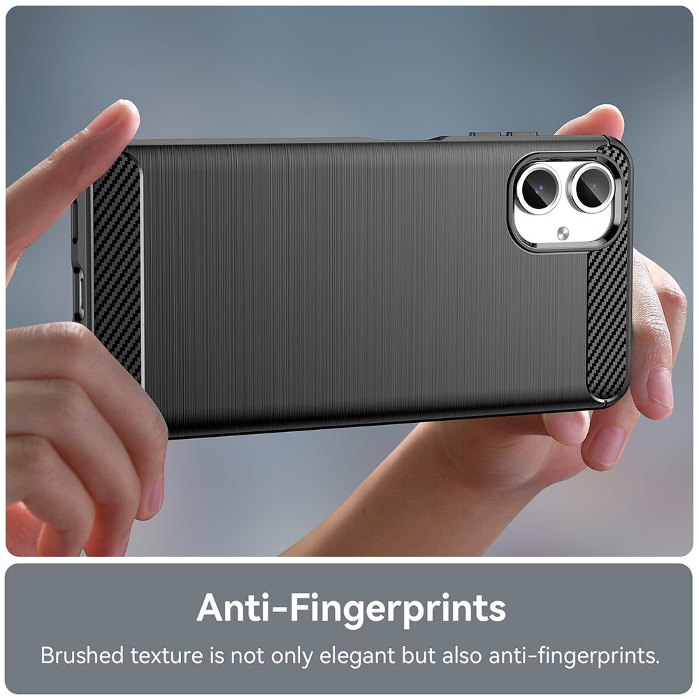 Cover til Samsung Galaxy A06 A065, Techsuit, Carbon, Sort