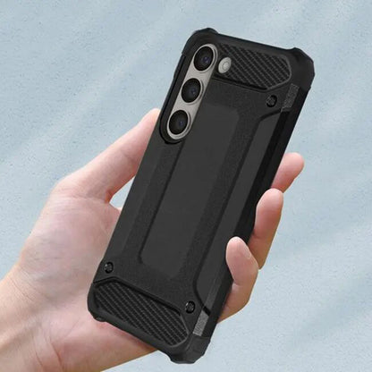 Cover til Samsung Galaxy A06 A065, Techsuit, Hybrid Armor, Sort