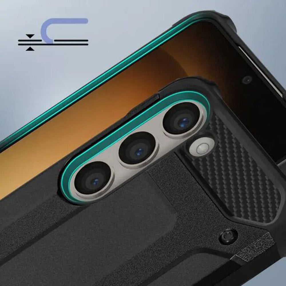 Cover til Samsung Galaxy A06 A065, Techsuit, Hybrid Armor, Sort