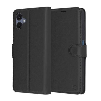 Case for Samsung Galaxy A06 A065, Techsuit, Leather Folio, Black