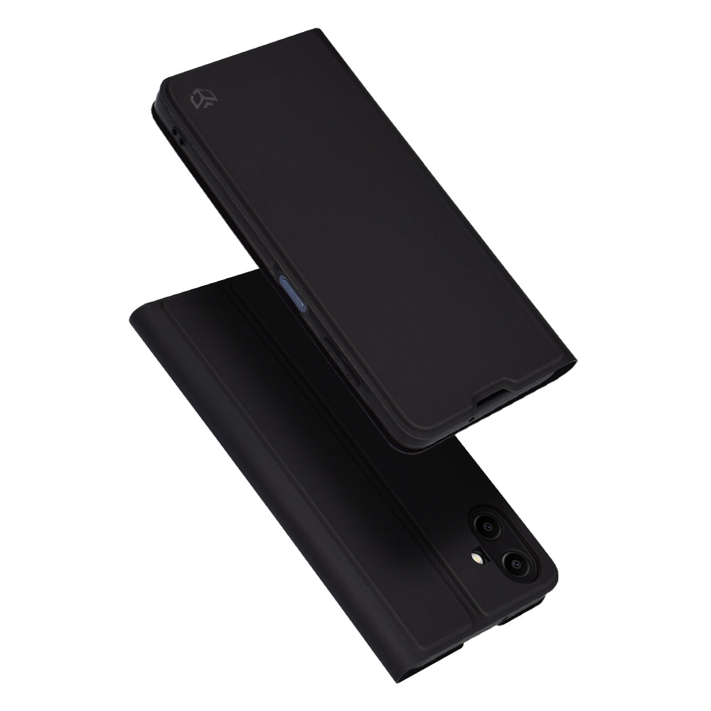Cover til Samsung Galaxy A06 A065, Techsuit, Magskin Book, Sort