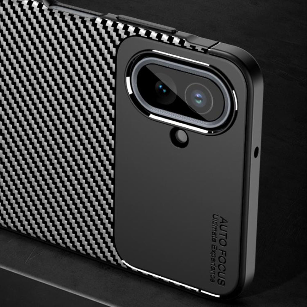 Cover til Samsung Galaxy A07 4G A075, Techsuit, CarbonFiber, Sort