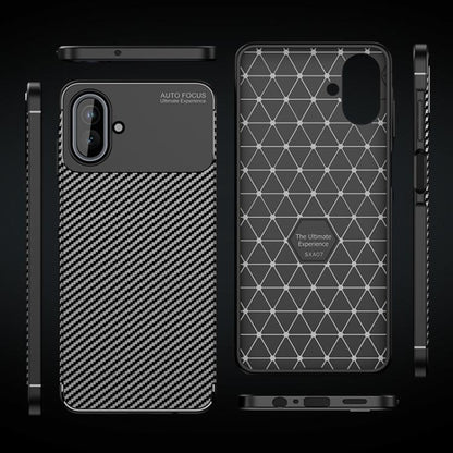 Cover til Samsung Galaxy A07 4G A075, Techsuit, CarbonFiber, Sort