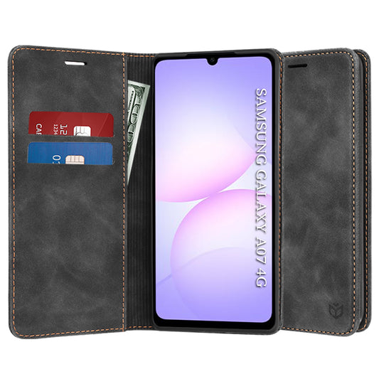 Cover til Samsung Galaxy A07 4G A075, Techsuit, Confy, Sort