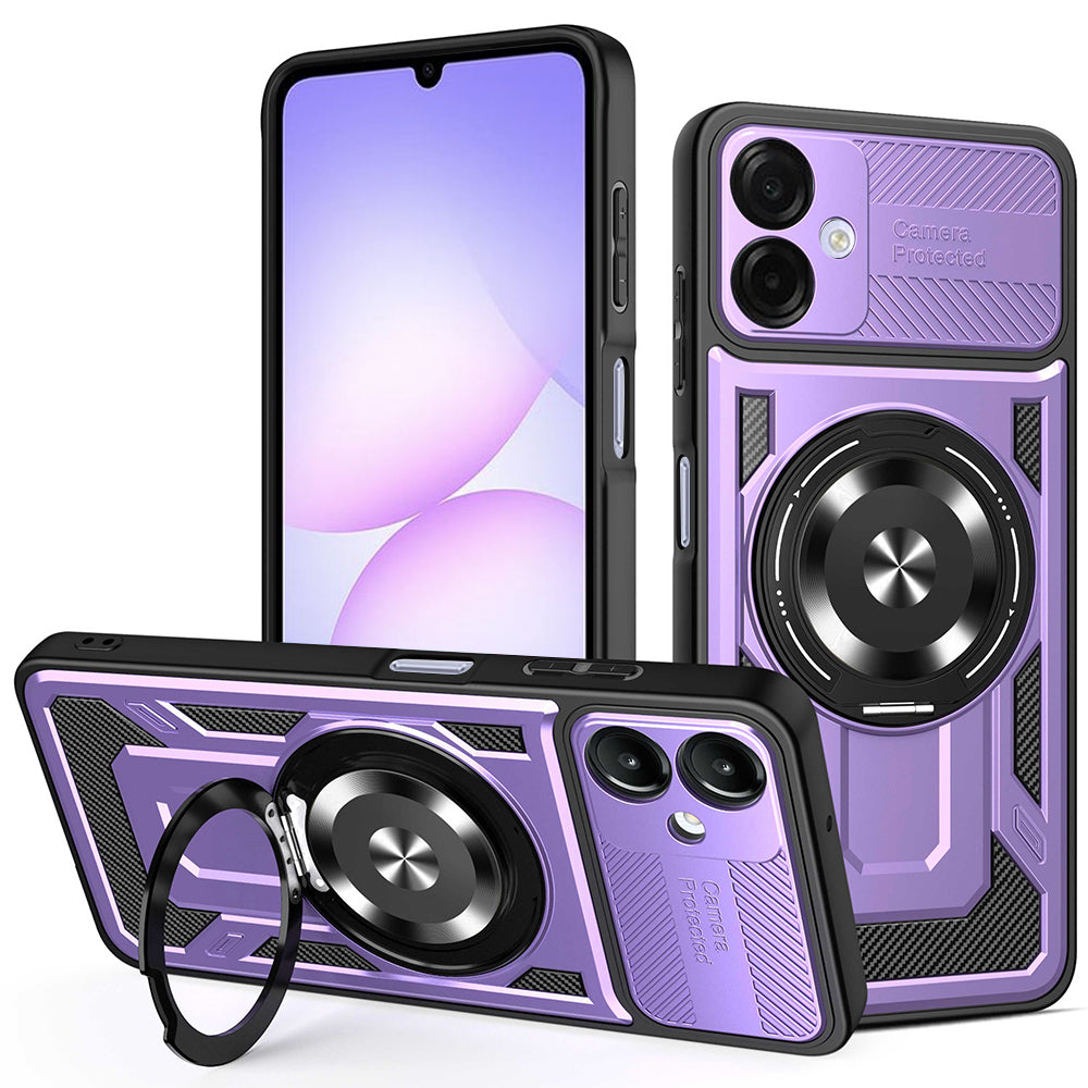 Cover til Samsung Galaxy A07 4G A075, Techsuit, RuggedCam, Lilla