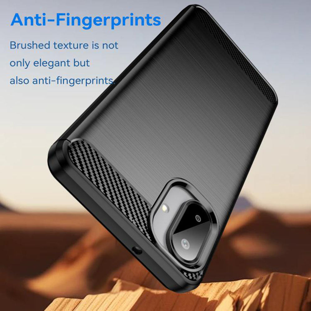 Cover til Samsung Galaxy A07 4G A075, Techsuit, Carbon, Sort