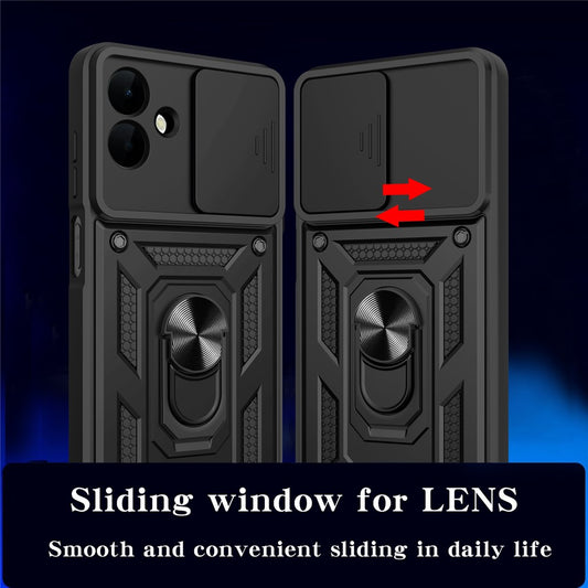 Cover til Samsung Galaxy A08 4G A085 / A07 5G A076, Techsuit, CamShield, Sort