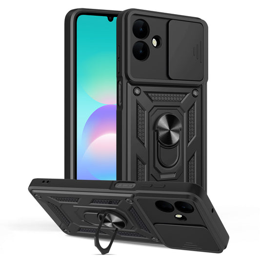 Cover til Samsung Galaxy A08 4G A085 / A07 5G A076, Techsuit, CamShield, Sort