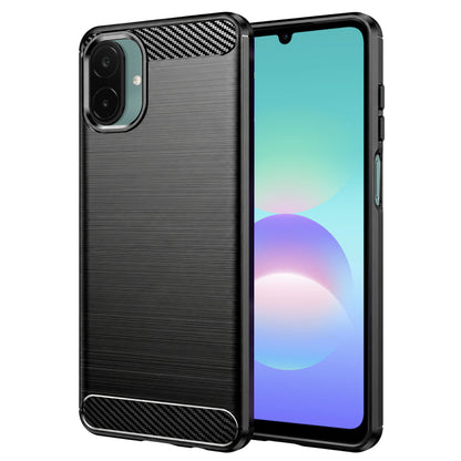 Cover til Samsung Galaxy A08 4G A085 / A07 5G A076, Techsuit, Carbon, Sort