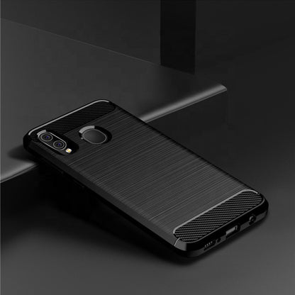 Cover til Samsung Galaxy A10 A105 / M10 M105, Techsuit, Carbon, Sort