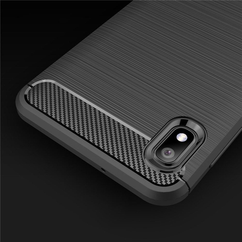 Cover til Samsung Galaxy A10 A105 / M10 M105, Techsuit, Carbon, Sort