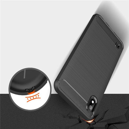 Cover til Samsung Galaxy A10 A105 / M10 M105, Techsuit, Carbon, Sort