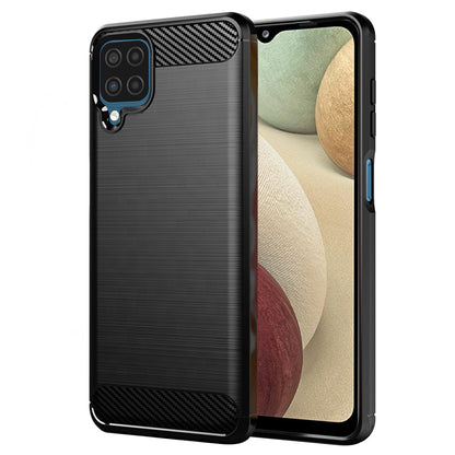 Cover til Samsung Galaxy A12 Nacho A127 / A12 A125, Techsuit, Carbon, Sort