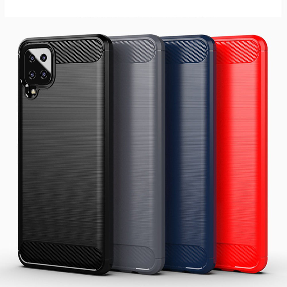 Cover til Samsung Galaxy A12 Nacho A127 / A12 A125, Techsuit, Carbon, Sort