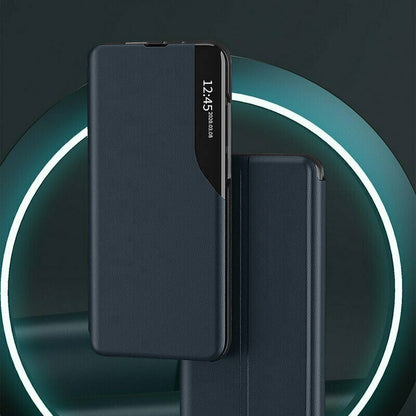Cover til Samsung Galaxy A12 Nacho A127 / A12 A125, Techsuit, eFold, Mørkeblå