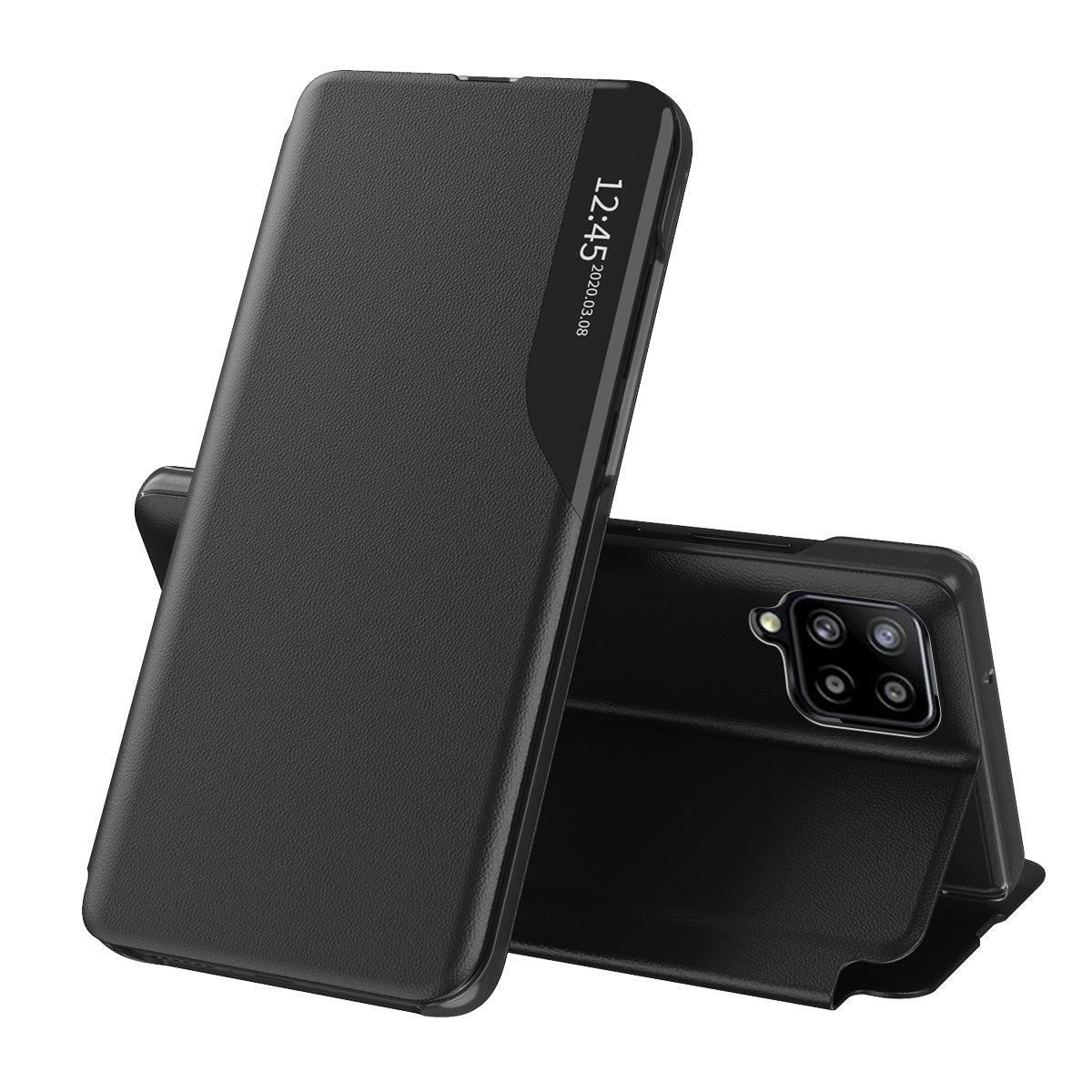 Cover til Samsung Galaxy A12 Nacho A127 / A12 A125, Techsuit, eFold, Sort
