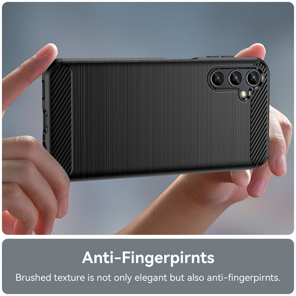 Cover til Samsung Galaxy A14 A145 / A14 5G A146, Techsuit, Carbon, Sort