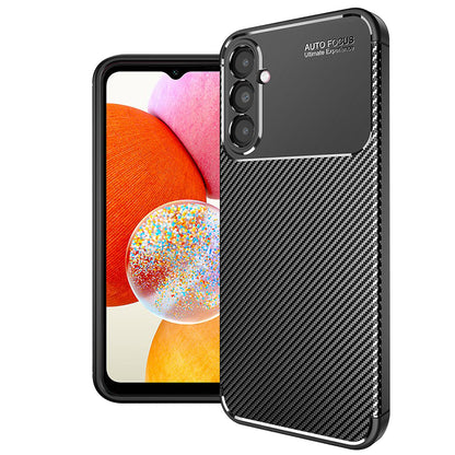 Cover til Samsung Galaxy A14 A145 / A14 5G A146, Techsuit, CarbonFiber, Sort