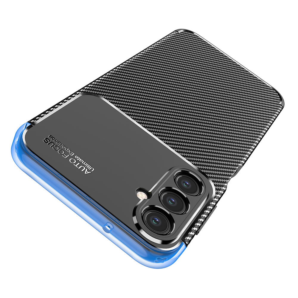 Cover til Samsung Galaxy A14 A145 / A14 5G A146, Techsuit, CarbonFiber, Sort
