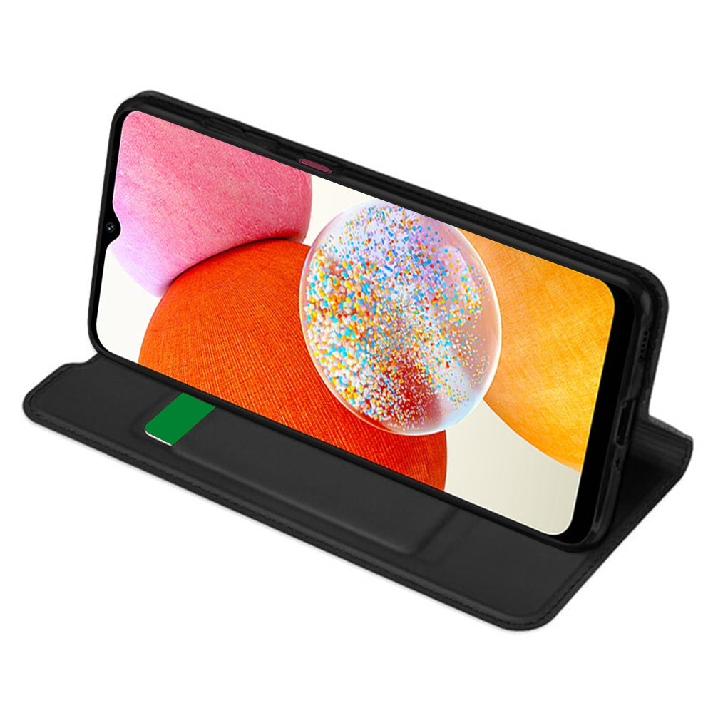 Cover til Samsung Galaxy A14 A145 / A14 5G A146, Techsuit, Magskin Book, Sort