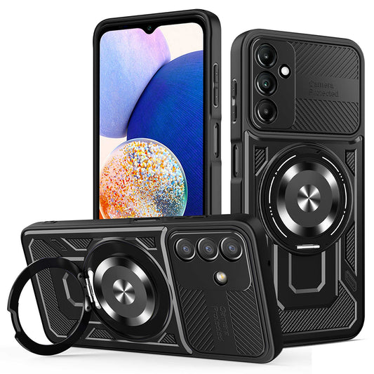 Cover til Samsung Galaxy A14 A145 / A14 5G A146, Techsuit, RuggedCam, Sort