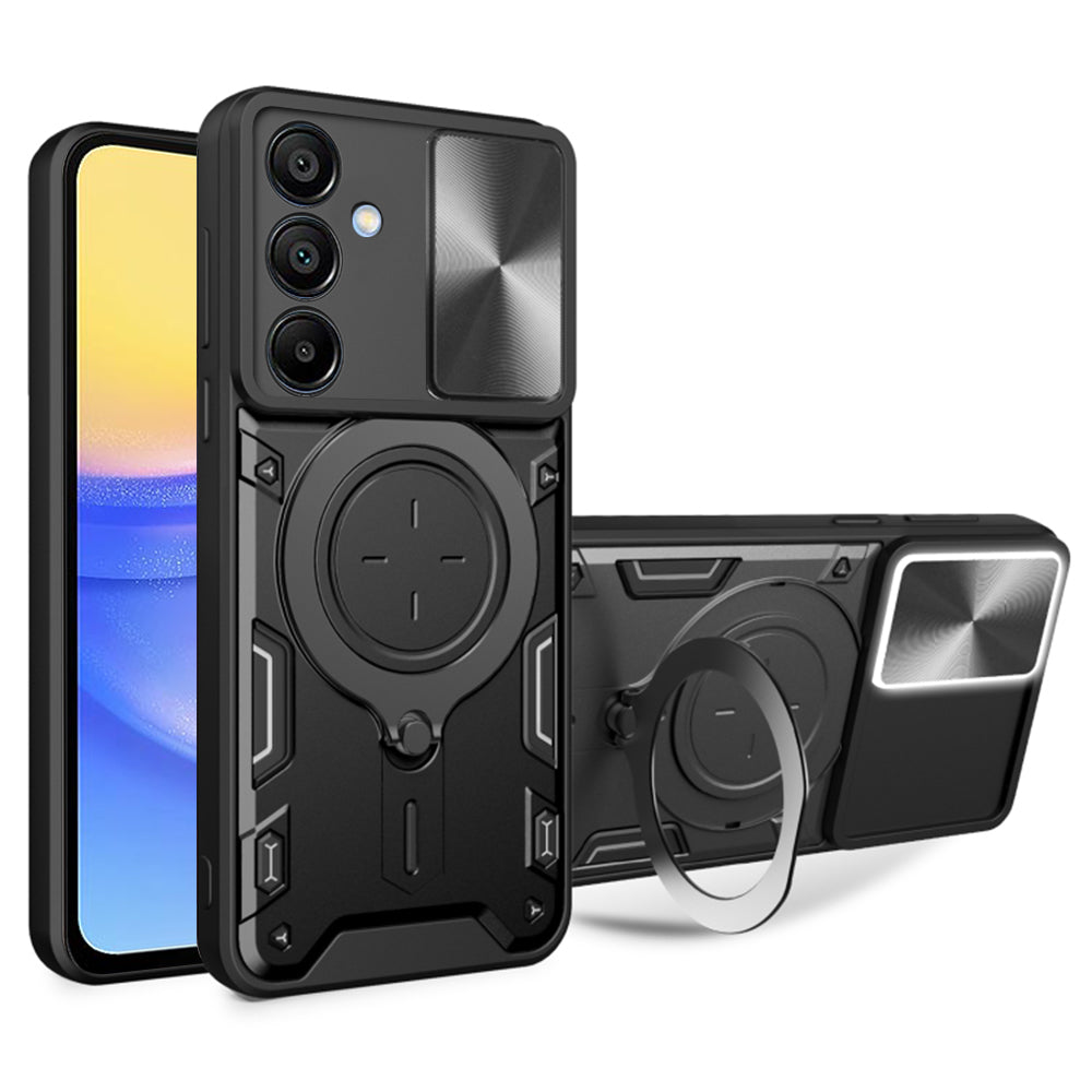 Cover til Samsung Galaxy A15 5G A156 / A15 A155, Techsuit, CamGuard Pro, Sort