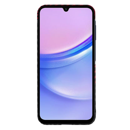 Cover til Samsung Galaxy A15 5G A156 / A15 A155, Techsuit, Carbonite FiberShell, Sort Rød