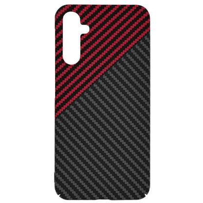 Cover til Samsung Galaxy A15 5G A156 / A15 A155, Techsuit, Carbonite FiberShell, Sort Rød